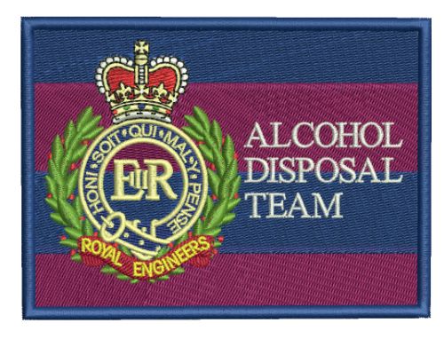 Alcohol Disposal Team Embroidered Badge